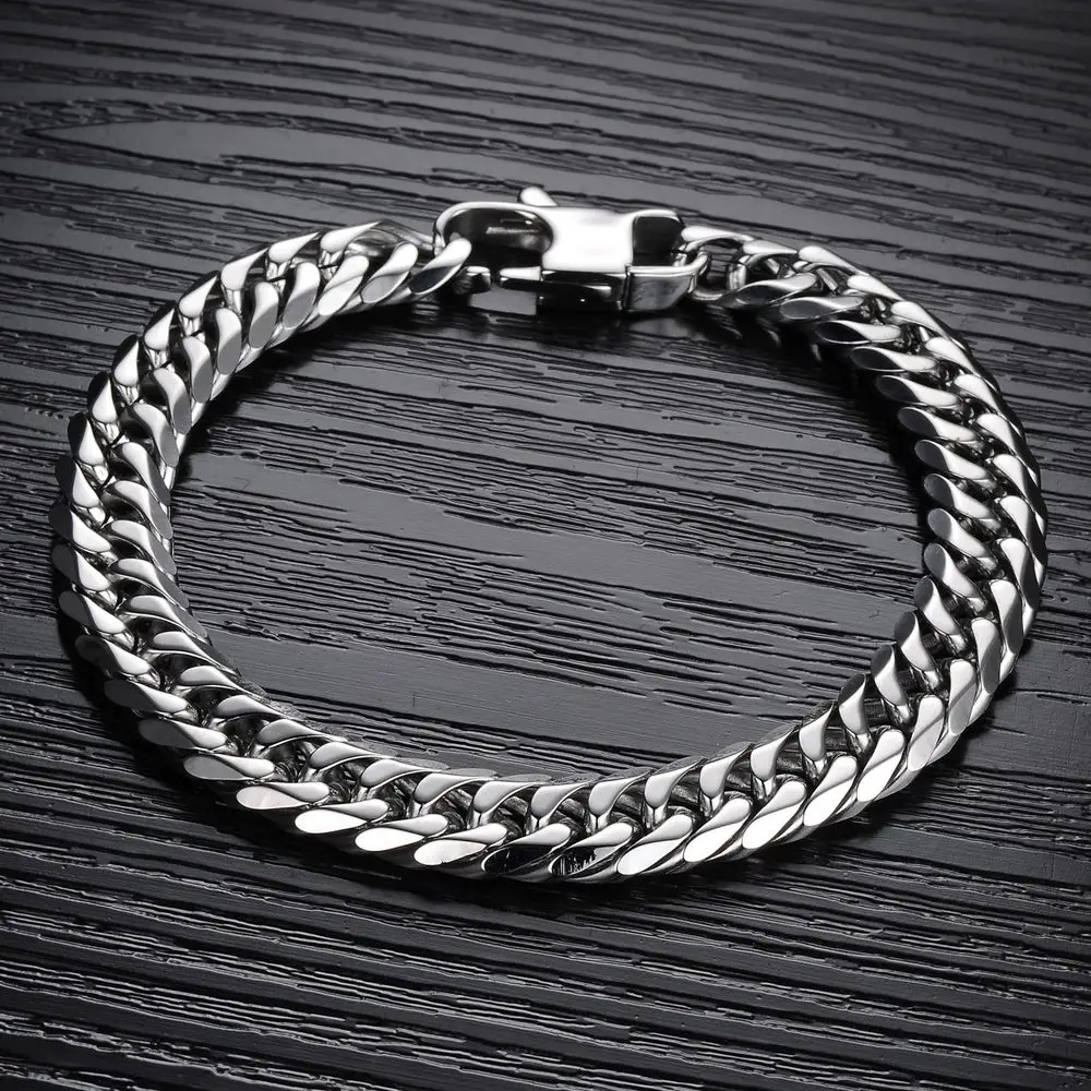 316l stainless steel chain bracelet surgical steel braceletin ID Bracelets from Jewelry