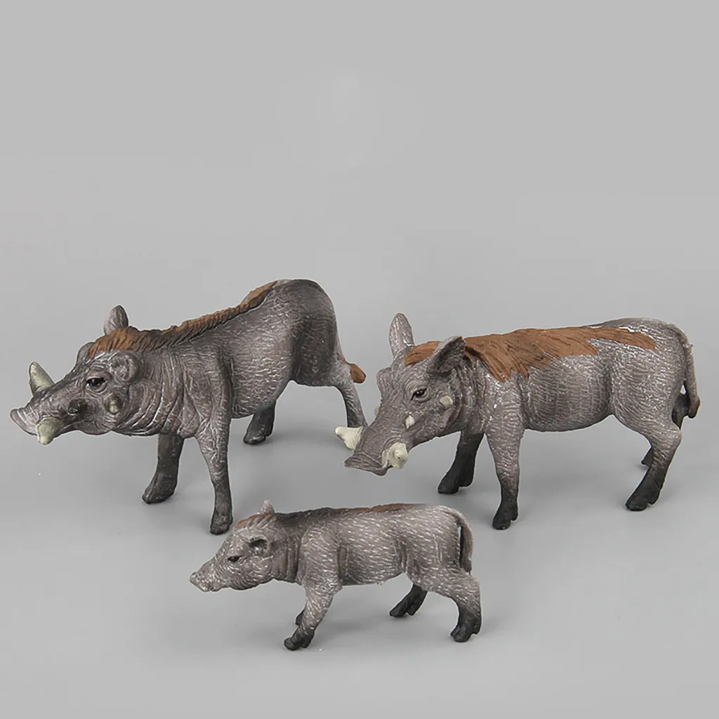 

Mini Wild Boar Action Figures Set Figurines Kids Toys For Children Wildlife Toys Real Life Simulation Animal Model Toy Ornament