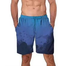 Мужские пляжные шорты, плавки с 3D принтом граффити, летний мужской купальник, купальный костюм, одежда для купания, боксеры для серфинга, Прямая поставка#0615