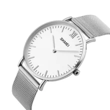 SKMEI Fashion Ladies Couple Watch 2018 High Quality Slim Quartz Clock Elegant Dress Ladies Watches  Montre Femme 1181 