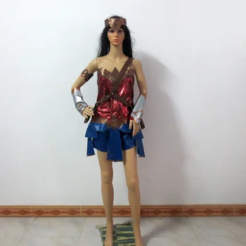 

Batman v Superman:Dawn of Justice Wonder Woman Christmas Party Halloween Uniform Outfit Cosplay Costume Customize Any Size