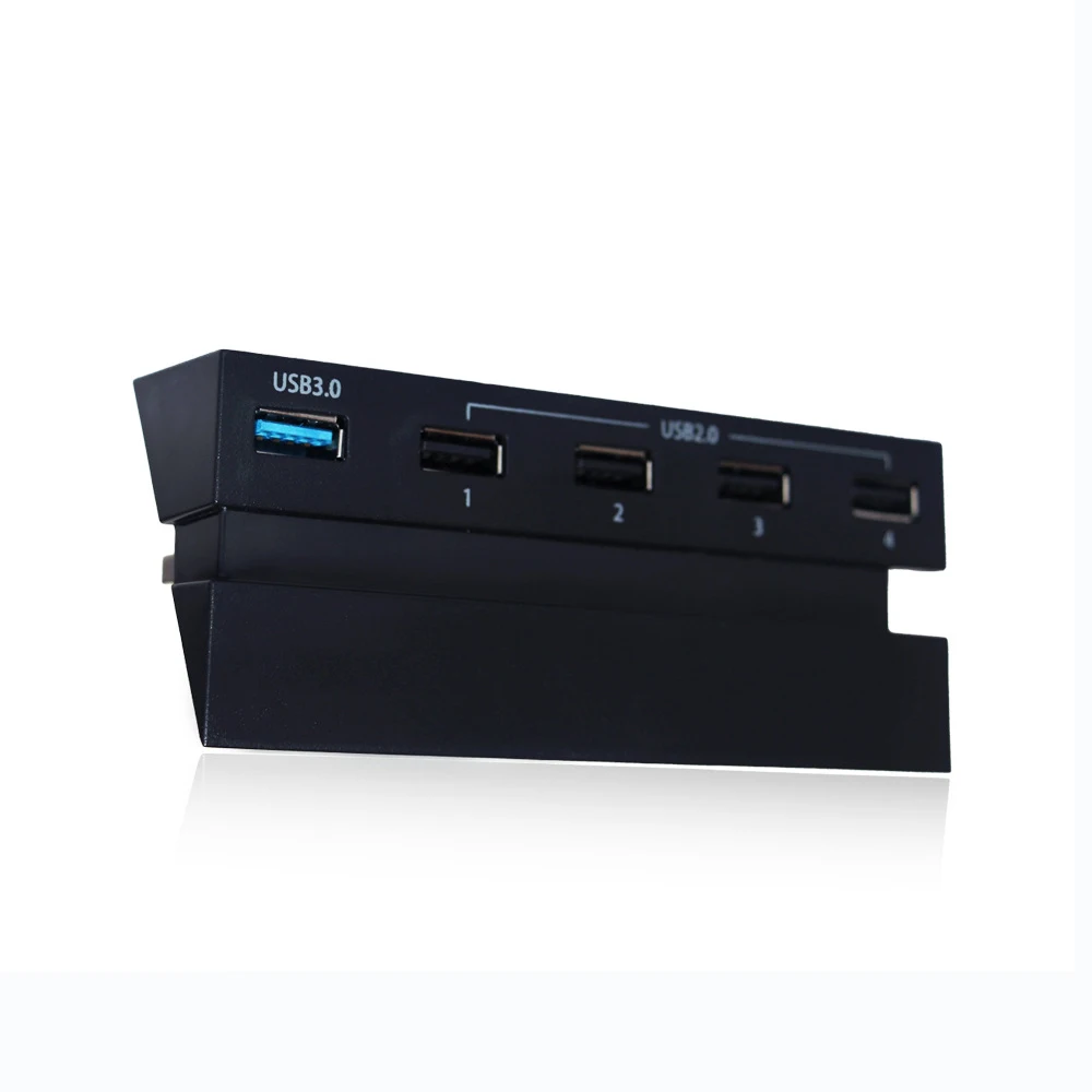 Хаб-конвертер USB2.0 UBS 3,0 4 в 1 высокоскоростной сплиттер адаптер 5 Usb разветвитель для PS4 многопортовый usb-адаптер расширительный мини-концентратор - Цвет: Черный