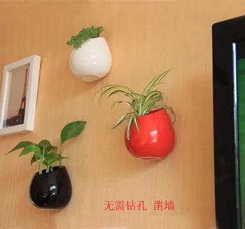 

Creative ceramic Wall pots Simple home decoration flowerpot Countryside Ceramic pots Greening Your Life,Wall decoration statue