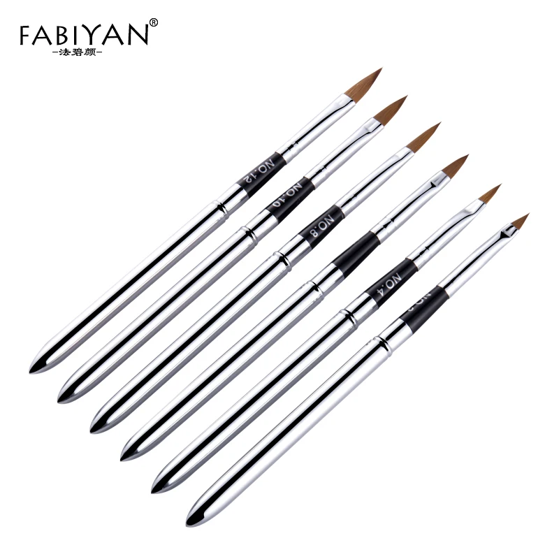 6 шт. кисточки для дизайна ногтей|brush acrylic|nail art brushes toolnail brush tool |
