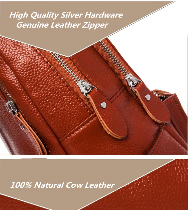 genuine leather women backpack  (13)
