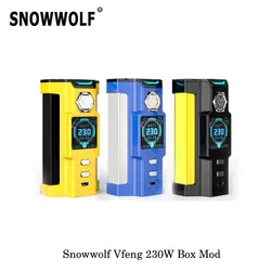 230 Вт оригинальный электронных сигарет Sigelei Snowwolf Vfeng Starter Kit поле Mod 510 Threading 2017 механические Mod Vape испаритель