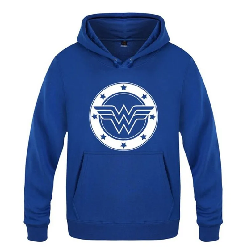 Mens Hoodies Justice League Wonder Printed Hoodies Men