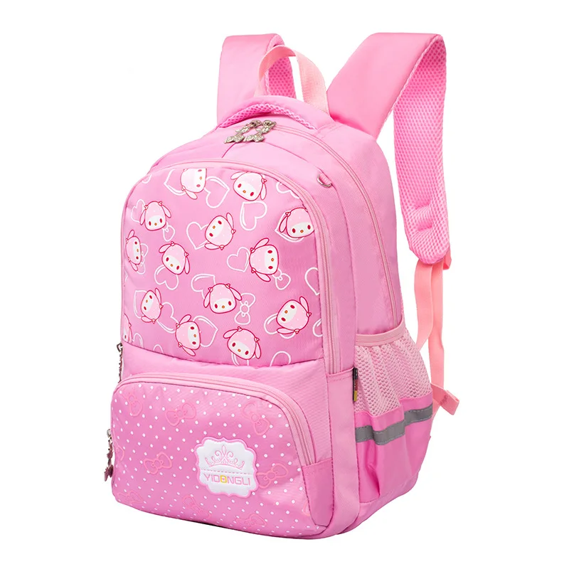 

2019 New Fashion Girl School Bags Waterproof Light Weight Girls School Backpack Houndstooth Printing Kids Travel Backpacks