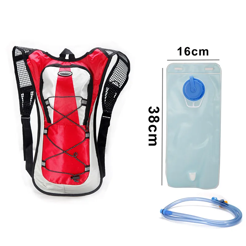 Zocoo ciclismo agua de la bicicleta bolsa mochila carretera/горный велосипед Спорт agua corriente vejiga внешнее оборудование - Цвет: Красный