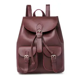 Женский рюкзак, женские рюкзаки из искусственной кожи, школьная сумка для девочек-подростков, высококачественные походные сумки для