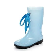 Jelly rain boots female Korean women’s spring and summer rain boots water shoes slip SUB1248