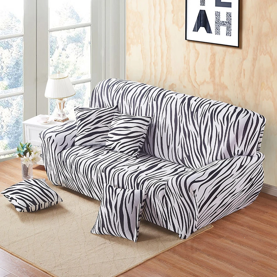 striped universal sofa cover polyester couch sectional