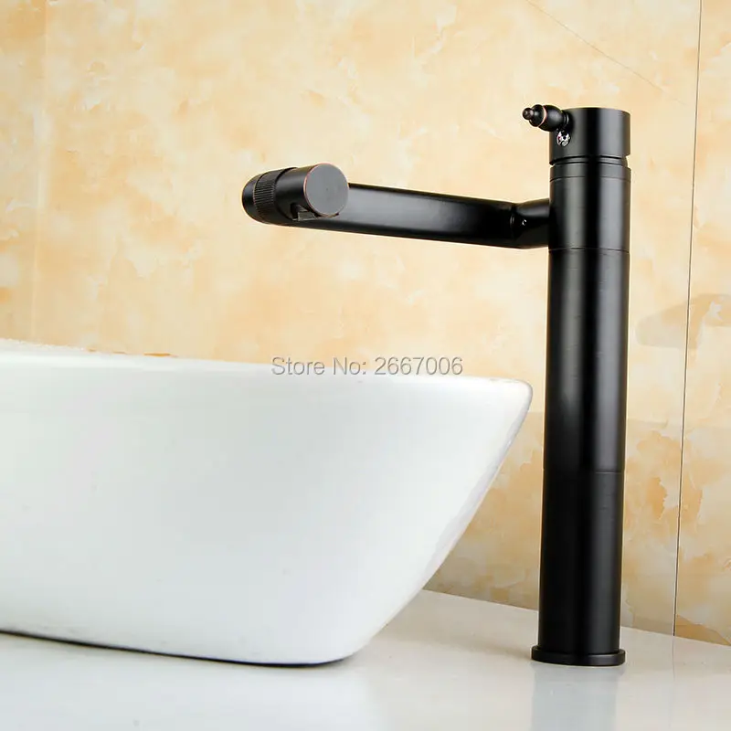 Gizero 360 درجة للتدوير الأسود البرونزية الحمام الغرور بالوعة صنبور سطح جبل تل خلاط صنابير المياه الساخنة والباردة GI733 Gizero 360 درجة للتدوير الأسود البرونزية الحمام الغرور بالوعة صنبور سطح جبل تل خلاط صنابير المياه الساخنة والباردة GI733