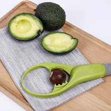 Из нержавеющей стали, открытые нож для авокадо удаления сердцевины три в одном фруктовое Cuter