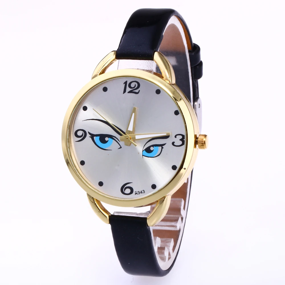 style Ladies Beltfashion Wrist watches for Women Buckle Round Double