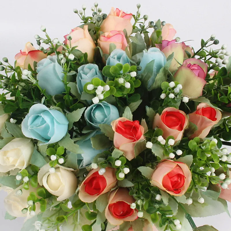 JAROWN Artificial Small Flowers Silk Flowers Decorative Artificial Plants For Wedding Home Party