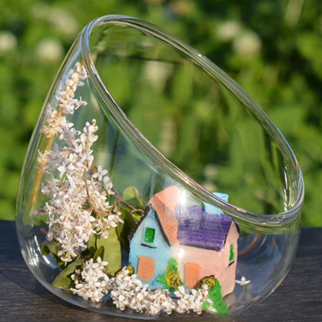 DIY Hydroponic Plant Flower Container Hanging Glass Vase Planting