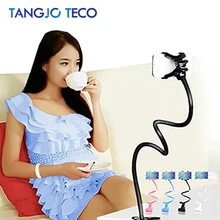 Universal Flexible Holder Arm Lazy Mobile Phone Gooseneck Stand Holder Stents Flexible Bed Desk Table Clip Bracket for Xiaomi