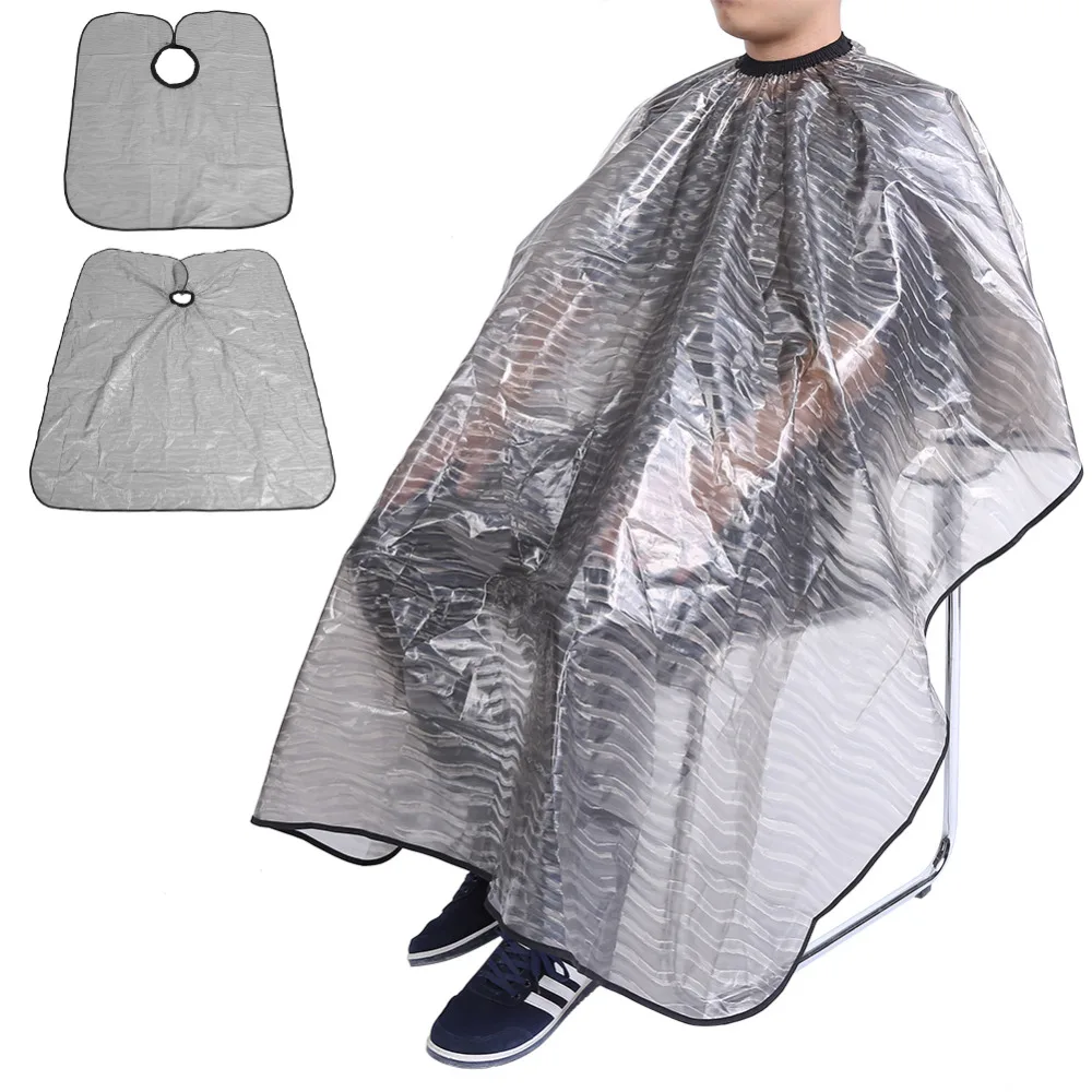 Waterproof Smooth Fabric Salon Hair Cutting Stripes Cape Hairdressing Cloth Hair Stylist Gown