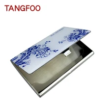 High-Grade Classic stainless steel men credit card holder women metal bank card case business card box pocket vogue high quality