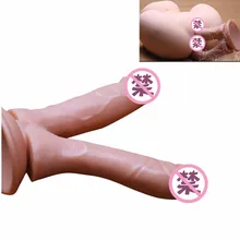 Double Dildo Stimulate Anal Plug Vaginal G spot Massager Huge Dildo Female Masturbation Adult Product Sex Toys For Lesbian Woman