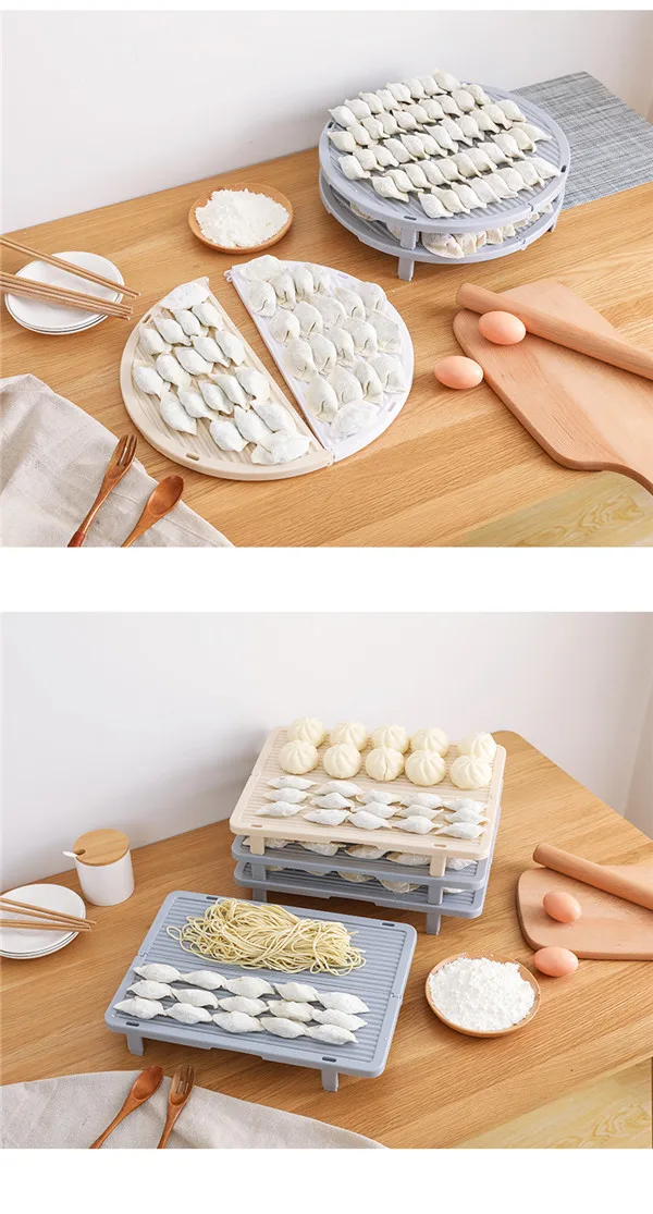 Non-slip Dumplings Storage Rack Plastic Can Be Superimposed Buns Baking Pastry Holder Tray Cooking Tool Kitchen Accessories