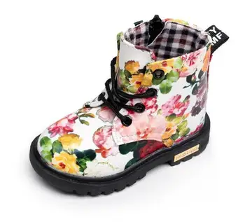 

2020 Fashion Martin Shoes Children Shoes Cute Girls Boots PU Leather Baby Boots Ankle Kids Girl Chaussure Fille Kids Shoes