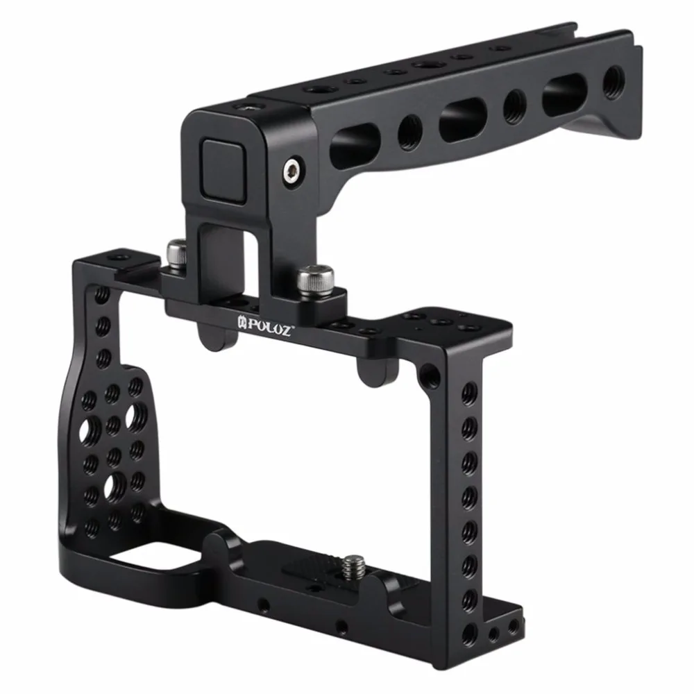 

Lightweight Aluminum Alloy PULUZ Video Camera Cage Video Movie Making Stabilizer Suitable for Sony A6300 A6000 Accessories