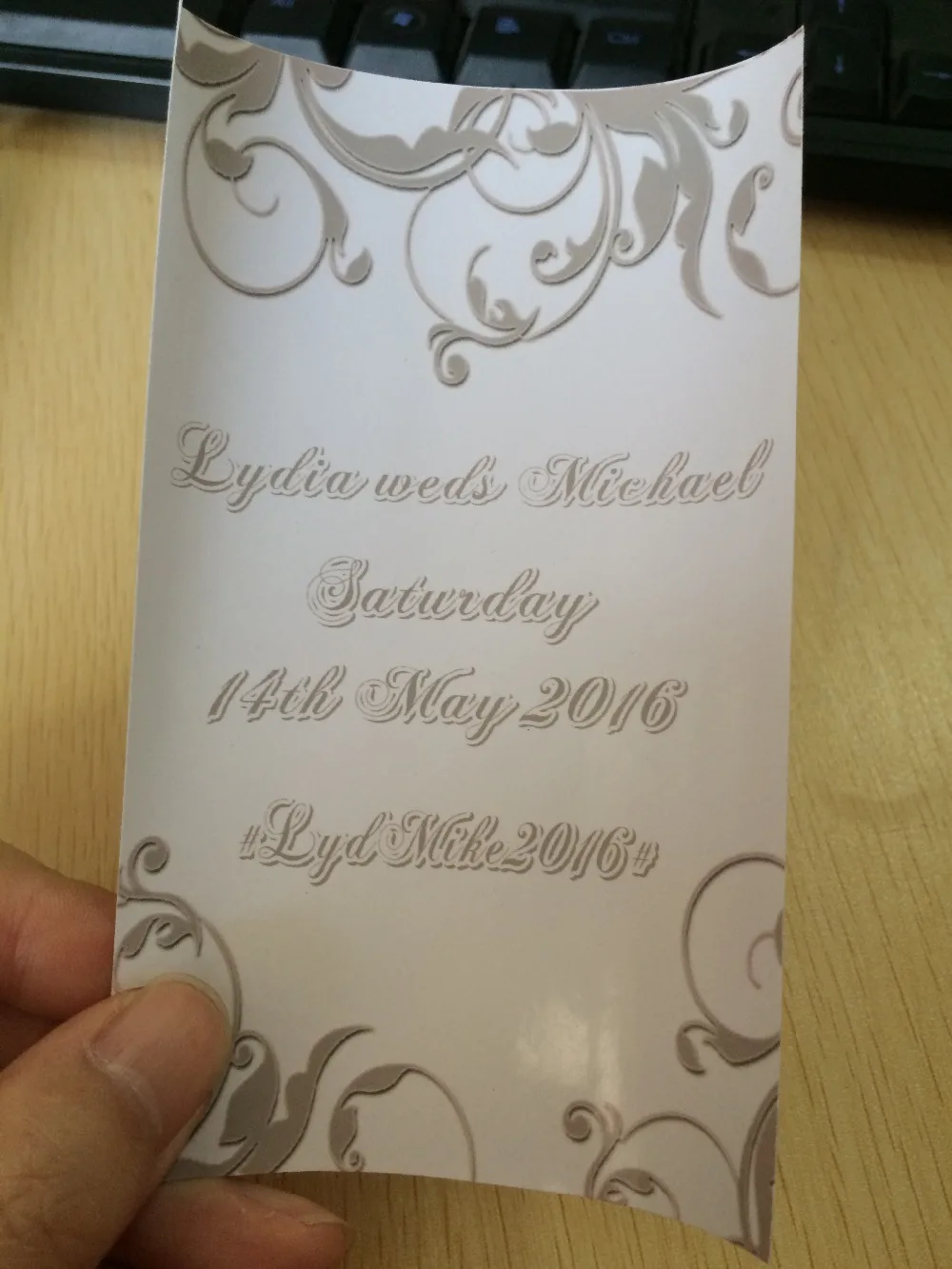 

10 units custom Personalised Wine Champagne Bottle Label Anniversary