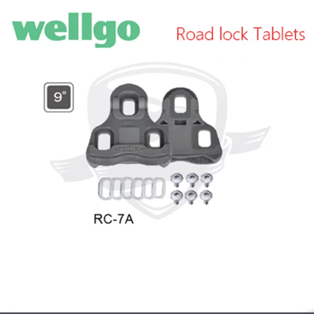US SELLER New Wellgo RC-7A Road Pedal Cleat Look KEO compatible Float 6° Grey