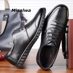 Misalwa/Мужская обувь, увеличивающая рост, коллекция 2019 года, сезон весна-лето, кожаная повседневная обувь, роскошная обувь, увеличивающая