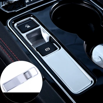 

ABS Chrome For Jaguar F-PACE 2016 2017 2018 Interior Electronic Parking Handbrake E-brake Button Knob Trim