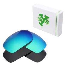 2 пары Mryok поляризованные Сменные линзы для солнцезащитных очков Oakley X Squared X-Metal Stealth Black& Emerald Green