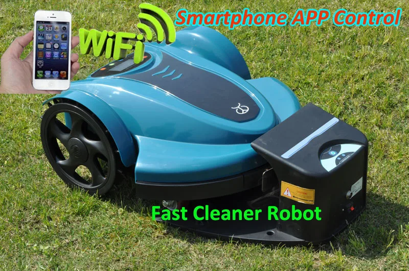  The Cheaper WIFI Smartphone Wireless Control Robot Lawn Mower TC-158N Updated Water-proofed Charger