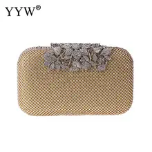Металлический лист со стразами сумка-клатч золотистого цвета женская свадебная роскошная дизайнерская вечерняя сумочка с кристаллами кошелек свадебные клатчи