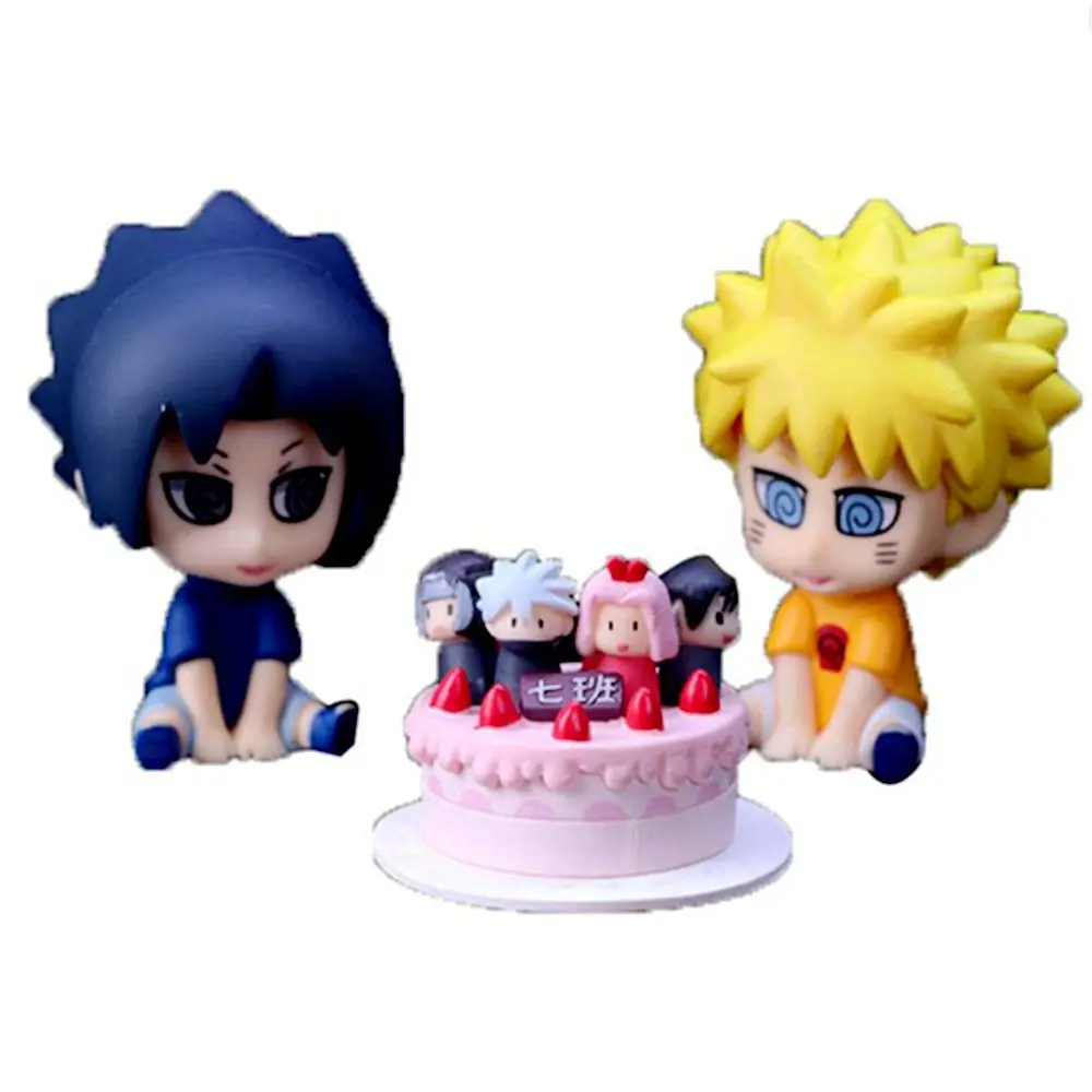 

3 pcs/set Anime Naruto Action Figure Sasuke Naruto Seventh Team Ninja Mini PVC Model Collection Kid Gift Toy