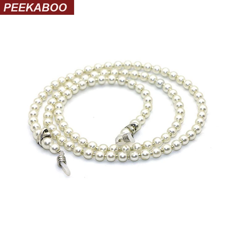 Peekaboo очки с жемчугом держатель на цепочке шейный ремешок веревка для