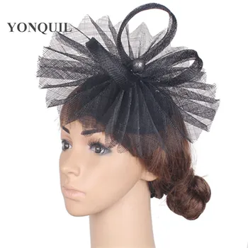 

Free shipping 17 colors avaliable kentucky derby sinamay fascinator hats good bridal wedding hats cocktail hat Very nice MYQ114