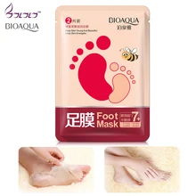 1 пара ног средство по уходу, Медовое для ног, оказывающего отшелушиващее и смягчающее действие на Носки для педикюра с высоким уровнем влажности и температуры увлажняющий крем для рук гель для пилинга спа для ног Носки