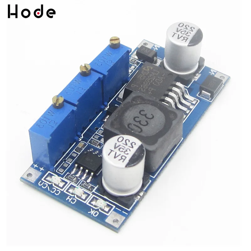 Регулируемый понижающий модуль питания LM2596S DC регулируемый источника CC/CV