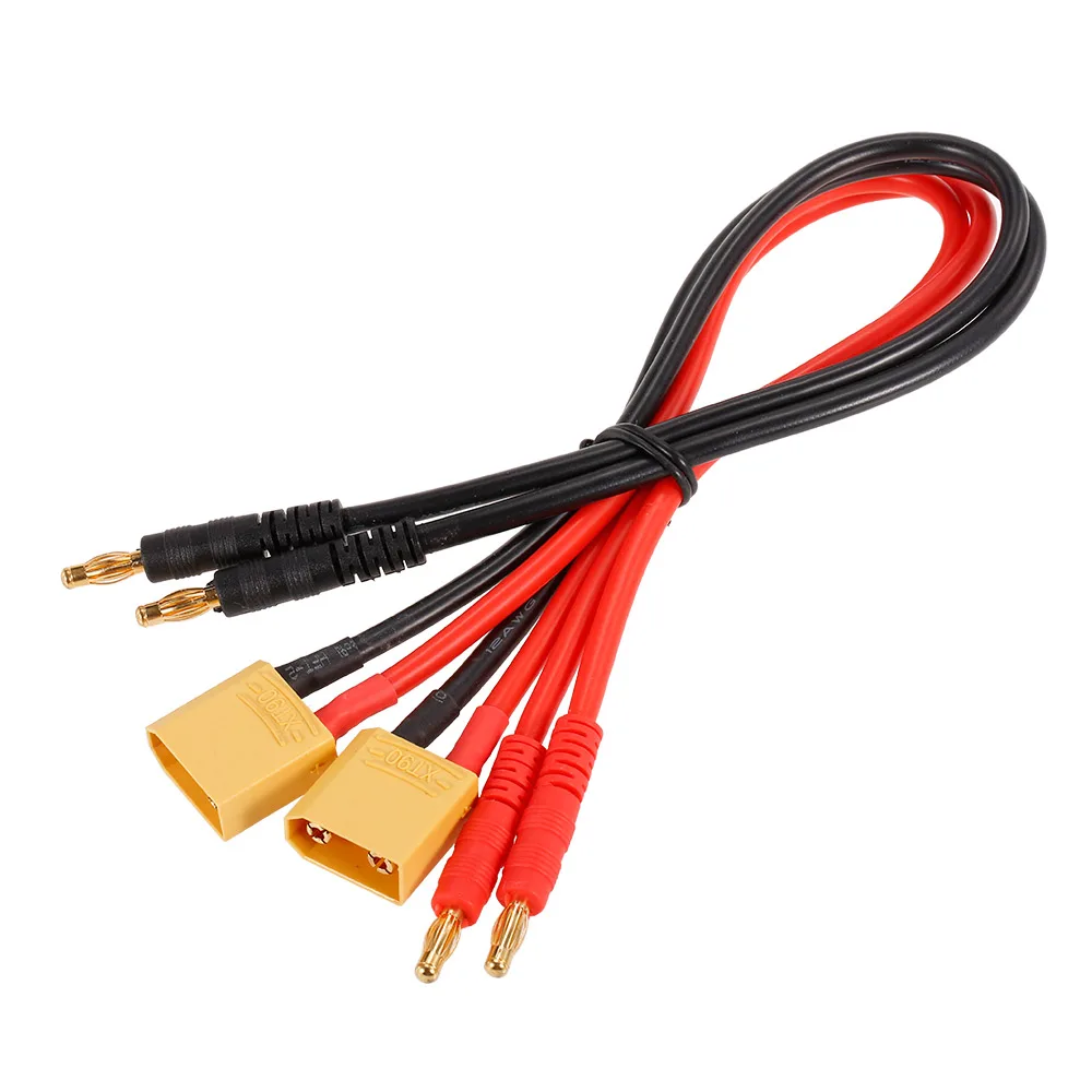 

2pcs XT90 to 4.0 Male Banana Connector Ultra Adapter Wire Harness Charging Cable RC Charger Cables for RC Car Helicopter Part