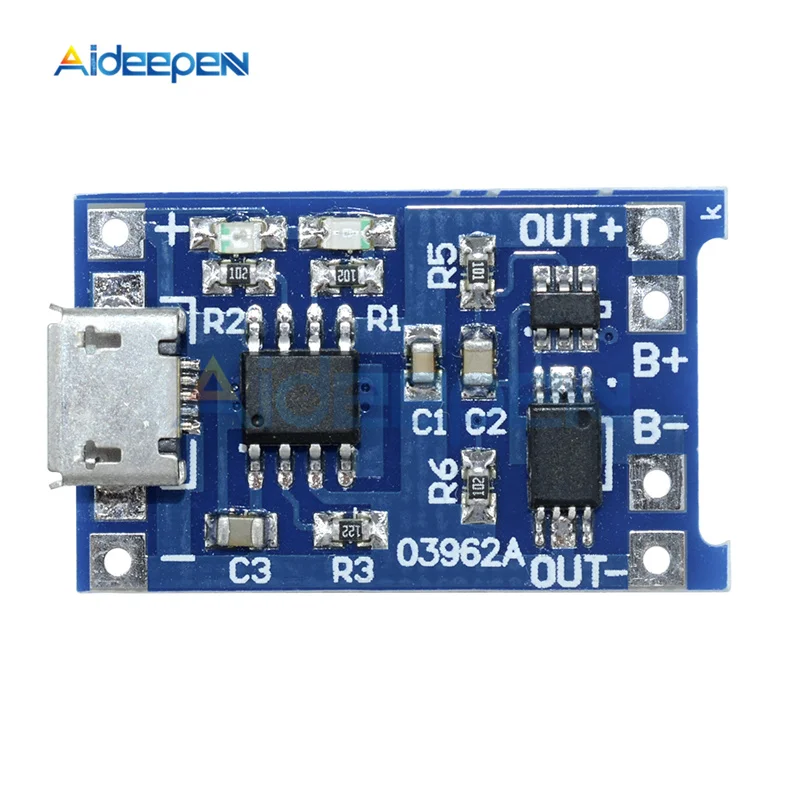 5 шт. TC4056A в 1A Micro USB 18650 литиевая батарея зарядная плата модуль зарядного