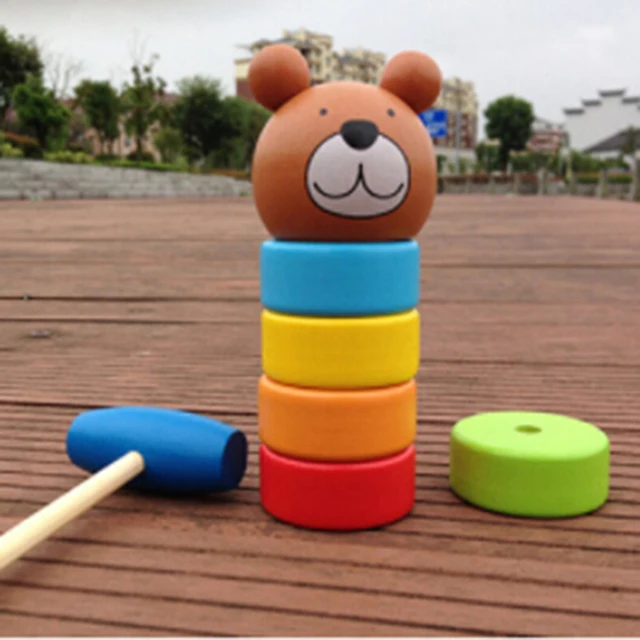 creative baby wooden cartoon