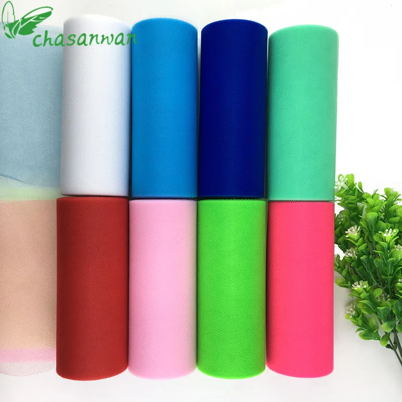 

Baby Show Tulle Roll 15cm 25Yards Roll Fabric Spool Tutu Party Birthday Gift Wrap Wedding Decoration Party Favors Event Supplies