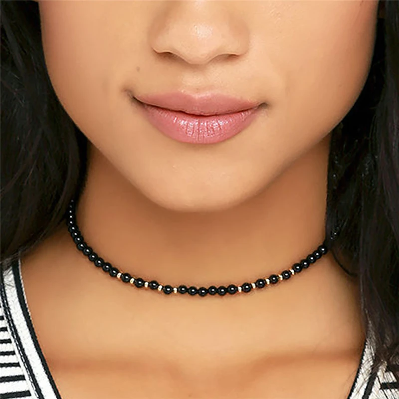 Handmade Beaded Necklaces Women Beads Choker Necklace Fashion Jewelry C25