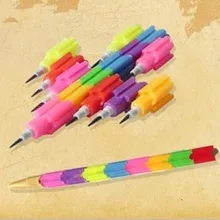 Строительные блоки карандаши ручка-игрушка детская призовая разбирающаяся ручка цветная ручка можно произвольно установить с карандашом оптом