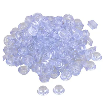 

200Pcs Silicone Round 20x8x12mm Door Stopper Bumpers Self-adhesive Wall Protectors Furniture Feet Pads