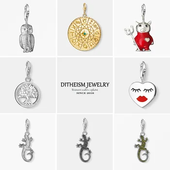 

Owl Charms Pendant,2018 Jewelry 925 Sterling Silver Classic Gift For Women Girls Fit Bracelet Necklace Bag Choker