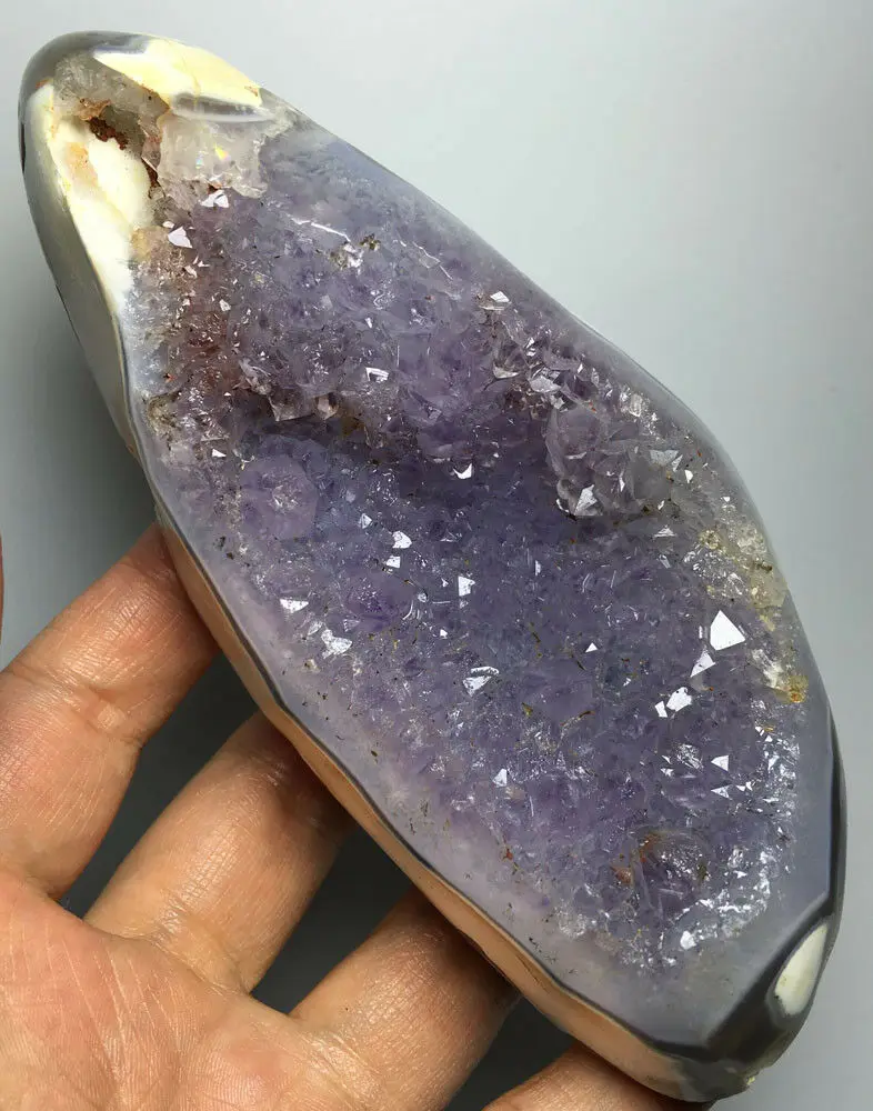 

526g Agate Geode! NATURAL CARNELIAN CRYSTAL QUARTZ Geode Agate swarovski crystals