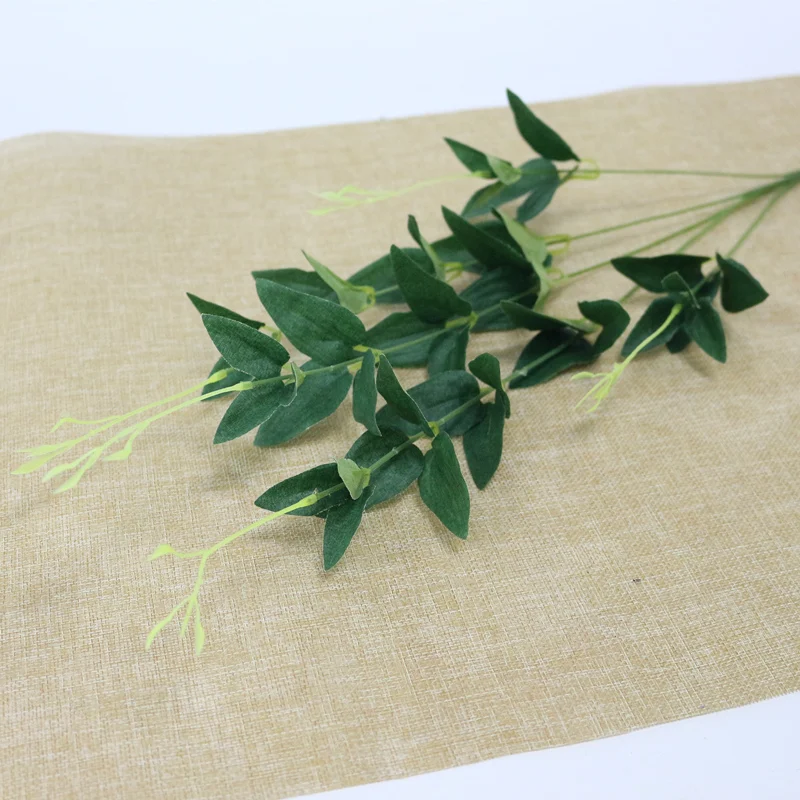JAROWN Artificial Plant Simulation Green Leaves Flower Arrangement Decor Accessories For Wedding Decoration Home Office Decor (2)